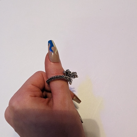 Fashion Dragon Head Pattern Wrap Open Ring - Picture 10 of 13